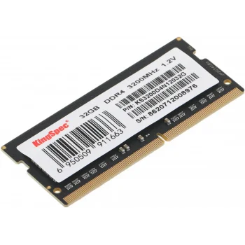 Память DDR4 32GB 3200MHz Kingspec KS3200D4N12032G RTL PC4-25600 SO-DIMM 260-pin 1.35В dual rank Ret