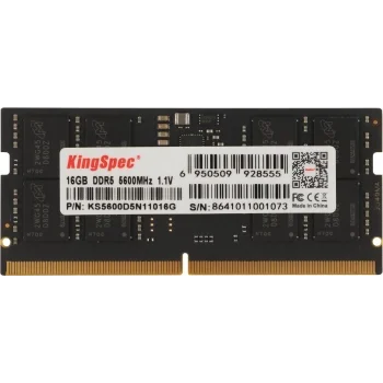 Память DDR5 16GB 5600MHz Kingspec KS5600D5N11016G RTL PC5-44800 CL40 SO-DIMM 288-pin 1.1В