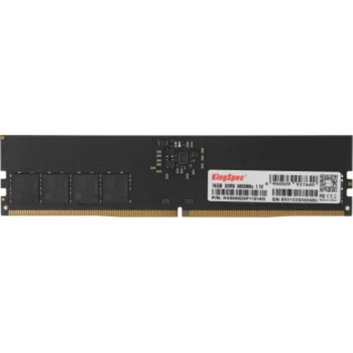 Память DDR5 16GB 5600MHz Kingspec KS5600D5P11016G RTL PC5-44800 CL40 DIMM 288-pin 1.35В