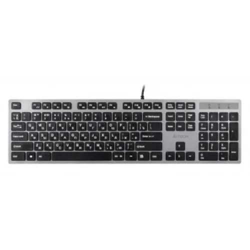 Клавиатура A4Tech KV-300H серый/черный USB slim