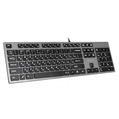 Клавиатура A4Tech KV-300H серый/черный USB slim