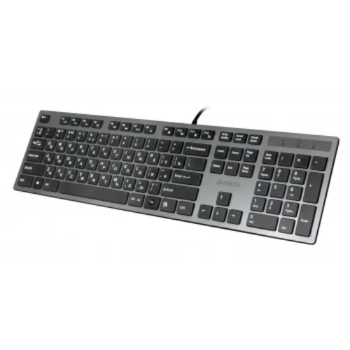 Клавиатура A4Tech KV-300H серый/черный USB slim