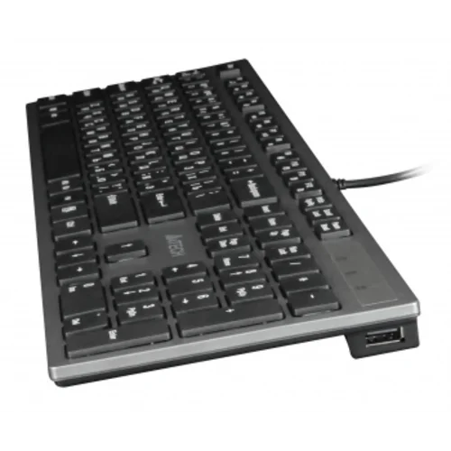 Клавиатура A4Tech KV-300H серый/черный USB slim