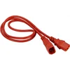 Шнур питания Lanmaster LAN-PP13/14-3.0-RD C13-С14 проводник.:3x0.75мм2 3м 220В 10А (упак.:1шт) красный