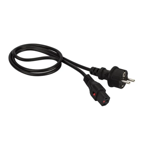 Шнур питания Lanmaster LAN-PP13L/SH-2.0-BK C13-Schuko проводник.:3x0.75мм2 2м 220В 10А черный