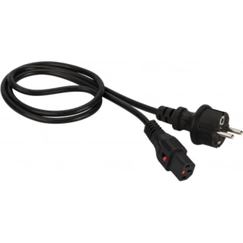 Шнур питания Lanmaster LAN-PP13L/SH-2.0-BK C13-Schuko проводник.:3x0.75мм2 2м 220В 10А черный