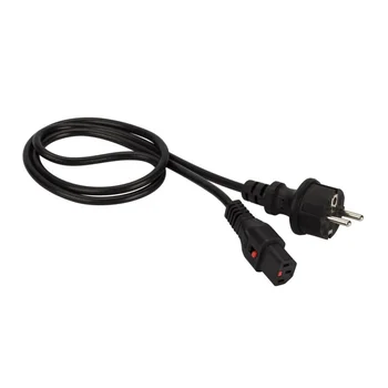Шнур питания Lanmaster LAN-PP13L/SH-2.0-BK C13-Schuko проводник.:3x0.75мм2 2м 220В 10А черный