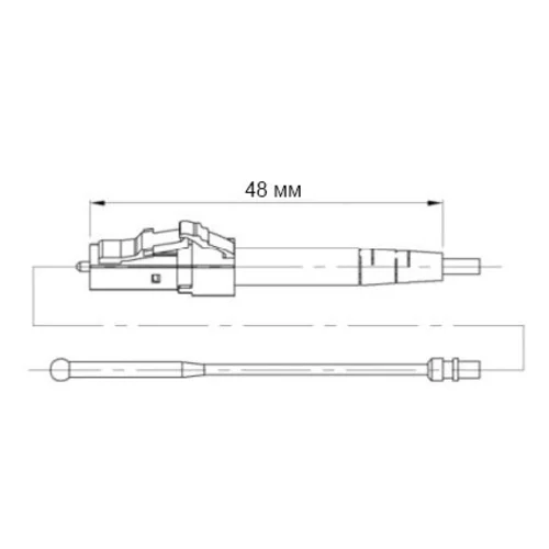 Разъем оптический Ilsintech "Splice-On Connector" LC/APC для кабеля 2,0