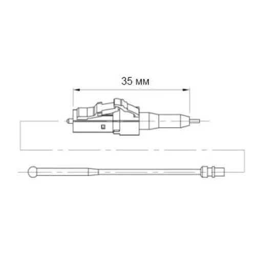 Разъем оптический Ilsintech "Splice-On Connector" LC/UPC для кабеля 0,9 мм