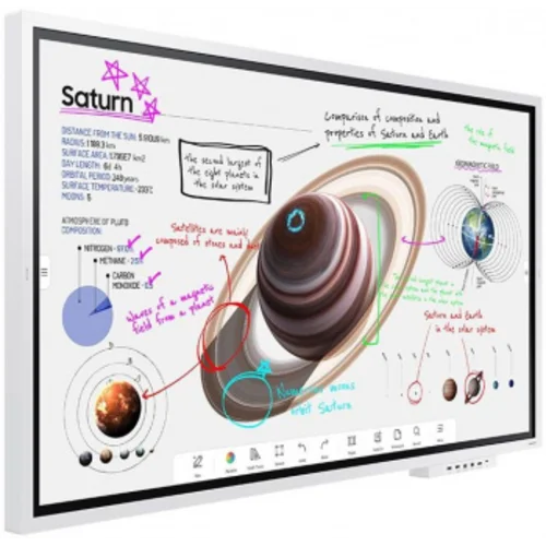 Панель Samsung 65" WM65B Flip Chart Pro белый E-LED BLU LED 8ms 16:9 HDMI M/M матовая 350cd 178гр/17