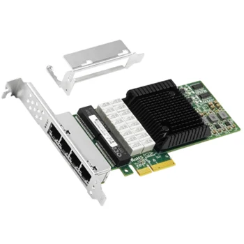 Сетевая карта LR-Link 4 порта 10/100/1000Base-T LRES8001PT-BP