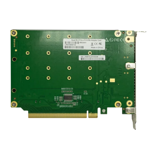 Переходной адаптер PCIe 3.0 x16 на 4xM.2 NVMe