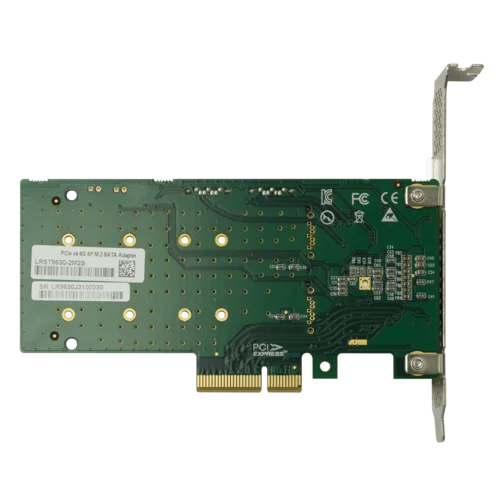 Переходной адаптер PCIe 2.0 x4 на 2xM.2 и 2xSATA, RAID 0,1