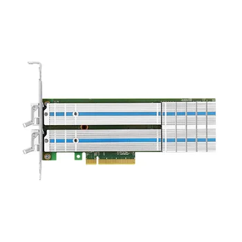 Переходной адаптер PCIe 3.0 x8 на 2xM.2 NVMe RAID Hot-Swap