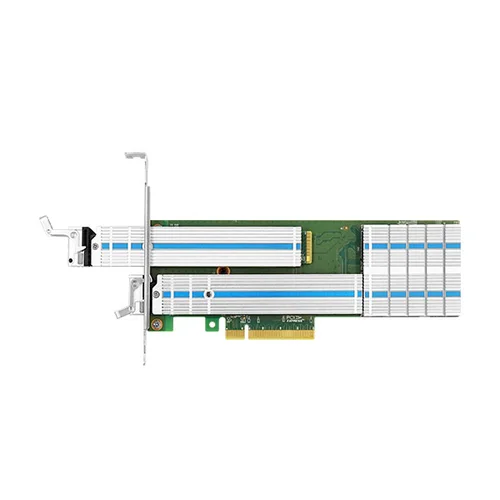 Переходной адаптер PCIe 3.0 x8 на 2xM.2 NVMe RAID Hot-Swap