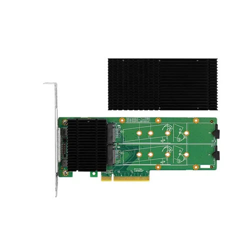 Переходной адаптер PCIe 3.0 x8 на 2xM.2 NVMe RAID