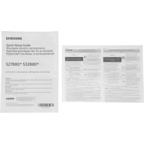 Монитор Samsung 32" ViewFinity S8 S32B800PXI черный IPS LED 5ms 16:9 HDMI полуматовая HAS Piv 350cd