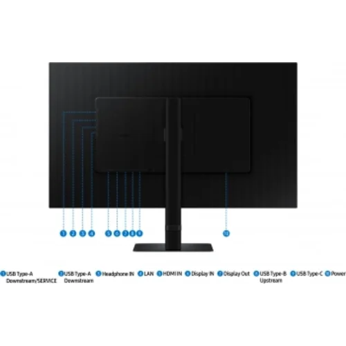 Монитор Samsung 32" ViewFinity S6 S32D604UAIXCI черный IPS LED 5ms 16:9 HDMI матовая HAS Piv 1000:1