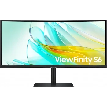 Монитор Samsung 34" ViewFinity S6 S34C650UAIXCI черный VA LED 5ms 21:9 HDMI M/M полуматовая 350cd 17