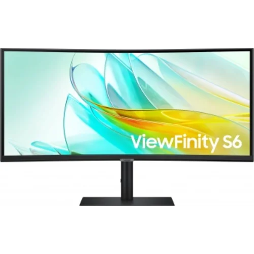 Монитор Samsung 34" ViewFinity S6 S34C650UAIXCI черный VA LED 5ms 21:9 HDMI M/M полуматовая 350cd 17