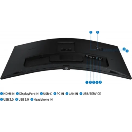 Монитор Samsung 34" ViewFinity S6 S34C650UAIXCI черный VA LED 5ms 21:9 HDMI M/M полуматовая 350cd 17