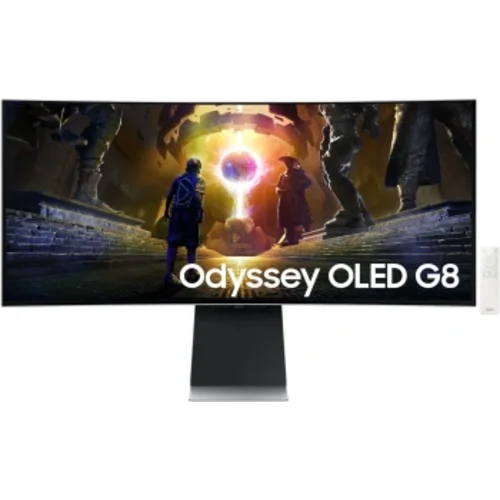 Монитор Samsung 34" S34DG852SMXUE серебристый OLED LED 21:9 M/M полуматовая HAS 250cd 178гр/178гр 34