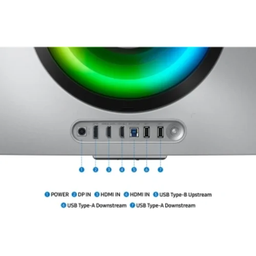 Монитор Samsung 34" S34DG852SMXUE серебристый OLED LED 21:9 M/M полуматовая HAS 250cd 178гр/178гр 34