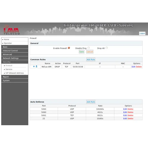 IP АТС LAVoice-30, 2 порта FXO