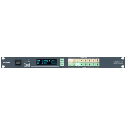 Матричный коммутатор 8х8 3G/HD/SD-SDI видеосигналов Les KV-880HD