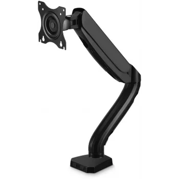 Кронштейн для мониторов ЖК Buro M1 черный 17"-27" макс.9кг крепление к столешнице поворот и наклон