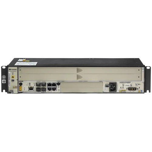 2RU шасси Huawei OLT GPON, 2 слота для установки интерфейсных модулей, 2x10G порта, 1xMCUD1, MPWD