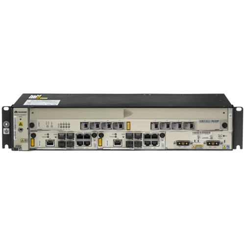 2RU шасси Huawei OLT GPON, 2 слота для установки интерфейсных модулей, 2x10G порта, DC
