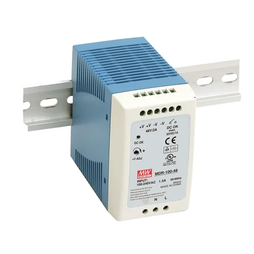 MDR-100-48 Компактный блок питания на DIN-рейку, 48В, 2А, 100Вт Mean Well