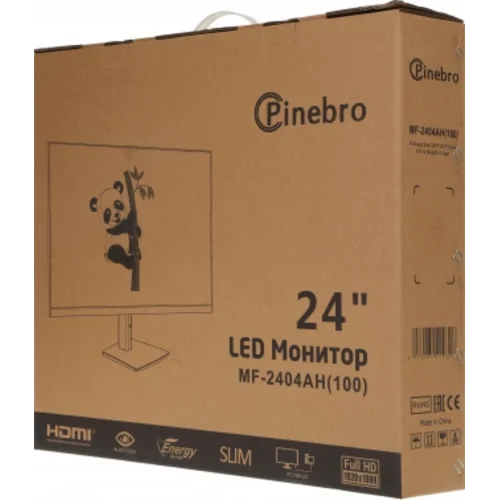Монитор Pinebro 23.8" MF-2404AH(100) черный IPS LED 4ms 16:9 HDMI M/M матовая HAS Piv 300cd 178гр/17