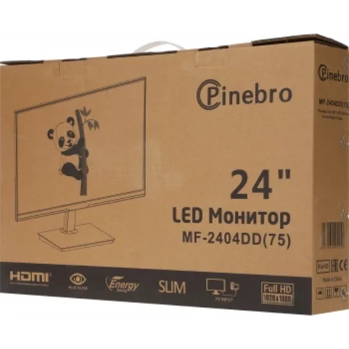 Монитор Pinebro 23.8" MF-2404DD черный IPS LED 5ms 16:9 DVI HDMI M/M матовая 250cd 178гр/178гр 1920x