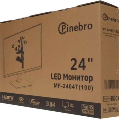 Монитор Pinebro 23.8" MF-2404T(100) черный IPS LED 4ms 16:9 HDMI M/M матовая 300cd 178гр/178гр 1920x