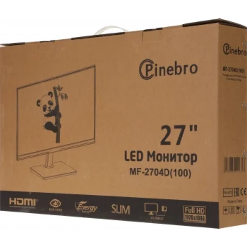 Монитор Pinebro 27" MF-2704D(100) черный IPS LED 4ms 16:9 HDMI M/M матовая 300cd 178гр/178гр 1920x10