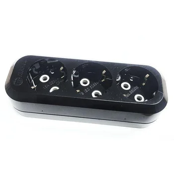 Колодка удлинителя 3-м с заземл. черн. Makel MGP2131