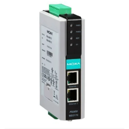 Преобразователь MGate MB3170 1-портовый преобразователь Modbus RTU/ASCII (RS-232/422/485) в Modbus TCP в промышленном исполнении