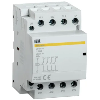 Контактор модульный КМ63-40М AC/DC IEK MKK21-63-40