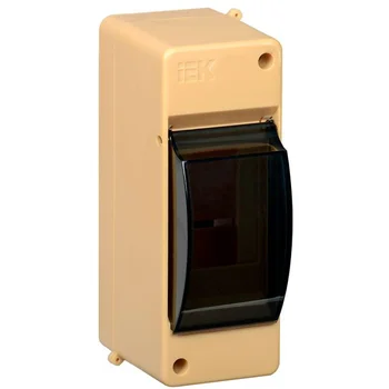 Корпус ОП КМПн 2/2 Krepta 3 IP30 для 2-х авт. выкл. прозр. крышка пластик. сосна IEK MKP42-N-02-30-2