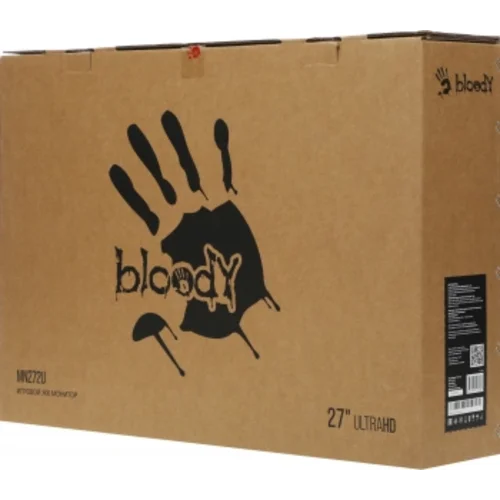 Монитор Bloody 27" MN272U черный IPS LED 1ms 16:9 HDMI M/M матовая HAS 400cd 178гр/178гр 3840x2160 1