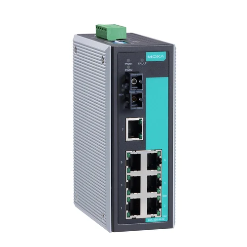 Коммутатор EDS-308-M-SC Ethernet Server 710/100BaseTx ports,1 multi mode(2Km) 100Fx port