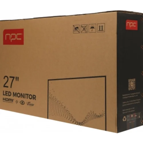 Монитор NPC 27" MU2707-K черный IPS LED 5ms 16:9 HDMI M/M матовая HAS Piv 1000:1 250cd 178гр/178гр 3