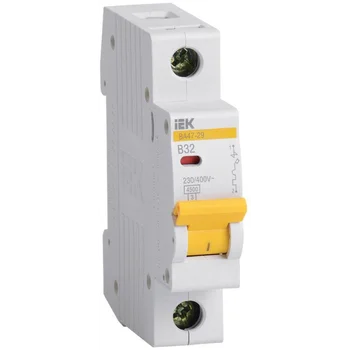 Выключатель автоматический модульный 1п B 32А 4.5кА ВА47-29 IEK MVA20-1-032-B