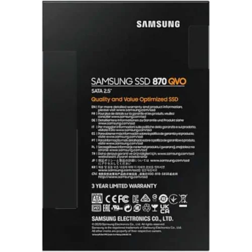 Накопитель SSD Samsung SATA-III 1TB MZ-77Q1T0BW 870 QVO 2.5"