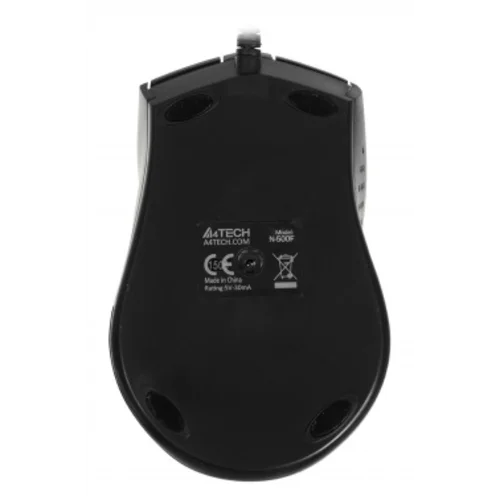 Мышь A4Tech V-Track Padless N-500F черный оптическая (1200dpi) USB (4but)