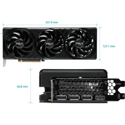 Видеокарта Palit PCI-E 5.0 PA-RTX5080 INFINITY 3 OC NVIDIA GeForce RTX 5080 16Gb 256bit GDDR7
