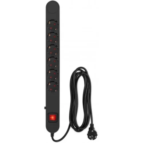 Сетевой фильтр Ippon NF-EU-3-10 3м (6 розеток) черный (коробка)