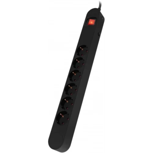 Сетевой фильтр Ippon NF-EU-3-10 3м (6 розеток) черный (коробка)